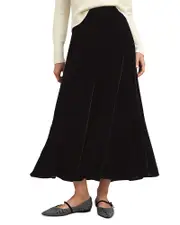 Hobbs London Charteris Velvet Skirt 16 UK/12 US
