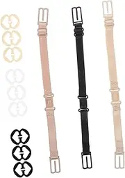 [LIFKOME] 9 Bra Straps Clips Set for Women Non Slip Bra Strap Clips 12pcs Invisible Bra Accessories for Seamless Bras and Bralettes Replacement Bra Strap Clips