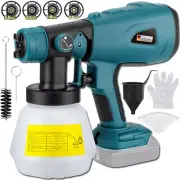 Cordless Paint Sprayer for Makita 18V Battery Handheld Spray Gun for DIY Works