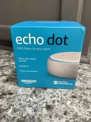 Amazon Echo Dot 3rd Generation Sandstone White - New & Sealed