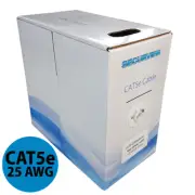 Securview CAT5E Solid Core Cable Unshielded, 25AWG (Blue) - 305m Pullbox CAT5...