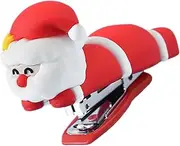 Gadpiparty Santa Stapler Mini Silicone Stapler Mini Office Supplies Red Metal