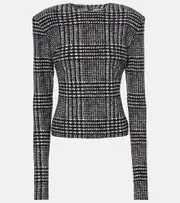[Norma Kamali] Norma Kamali Plaid top AU 10 green