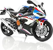 Risopen 1:12 S1000RR Motorcycle Model Toy Mini Alloy Metal Diecast Motorcycle Model White Motorycle Toy Collection for Men Boys