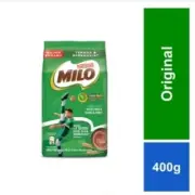 5 x PACKS NESTLE MILO ACTIVE-GO Chocolate Malt Powder Drink 400g Soft Pack