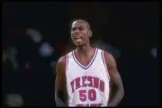 Guard Kendric Brooks Fresno State Bulldogs looks on the UNLV Rebel- Old Photo