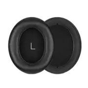 Breathable Foam Headphone Earmuffs for Sennheiser Momentum 3 - Black Lambskin 2 Pcs