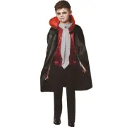 Northlight BlackRed Little Vampire Boys Halloween Costume - Medium, 7-10 Years