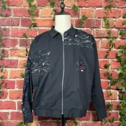 Quicksilver x Stranger Things Upside Down Jacket Mens Size Large 1980s Skater