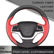 Custom Car Steering Wheel Cover for Hyundai Elantra 4 Solaris Accent interior
