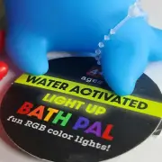 5 Water Activated LED Light BATH PALS, Unicorn, Octopus, Dolphin, Flamingo,Fish