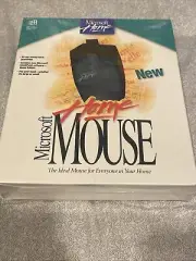 Vintage Microsoft Home Mouse 9-Pin Serial Port New In Box (NOS) w/ Disks 1994