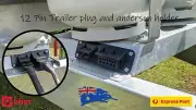 Caravan 12 pin and Anderson Style plug trailer plug holder UV STABLE
