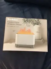 Brookstone Ambient Flame Ultrasonic LED Diffuser New in Box