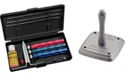 Lansky Standard Sharpening System 3 Hone Kit + Universal Mount Bundle