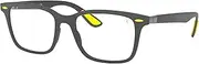 [Ray-Ban] RX7144M Eyeglasses Bundle: RX 7144M FERRARI F608 Ferrari Matte Grey and Eyewear Cleaning Kit, Ferrari Matte Grey