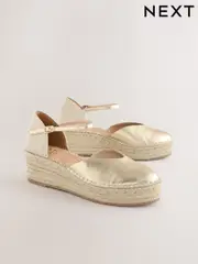 Gold Standard/Wide Fit Forever Comfort® Closed Toe Platform Espadrille Wedges (AV7754) | $79