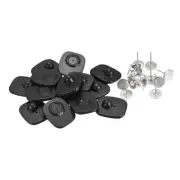 100Pcs Anti-Theft Retail Security Hard Tags with Pins Radio Frequency Back