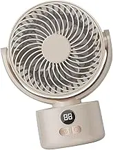 Desk Fan Portable Rechargeable Small Fans for Bedroom,USB Oscillating Cooling Table Fan Long Time Work,Personal Electric Cold Air Portable Fan for Desk