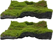 2pcs Simulated Moss Lawn Moss Carpet Moss Mat Fake Grass Turf Artificial Turf Grass Outdoor Moss Rug
