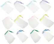 TOVINANNA Bathroom Soap Bag 20pcs Mesh Soap Saver Pouch Foaming Storage Exfoliating Mesh Skin Friendly
