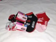 NWT Little Girls Hershey Kisses Socks. 2 Pack Bundle, 6 Socks Total