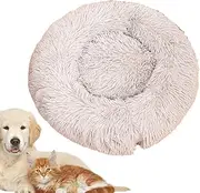 Soft Plush Round Pet Bed, Plush Cuddler Dog Bed, Calming Pet Bed, Cushion Bed for Dogs, Pet Snooze Sleeping Kennel, Small Dog Bed, Cat Cuddler Bed, Cozy Pet Bed for Cats