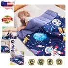 Kids Weighted Blanket 40x60" - Cooling Microfiber with Playful Dinosaur Theme