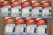 9 Pack Command Clear Hooks & Strips, Plastic, Medium & Mini Hooks As Pictured