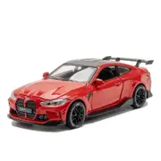 Catzon 1:32 M4 Alloy Car Model with Pull-Back Functionality and Sound Light Effects-Red