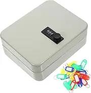 LOPUNER 1 Set Wall Mounted Key Storage Box Key Management Cabinet with Ample Storage Easy Installation for Home and Property Managers