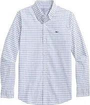 [vineyard vines] Boys Moorings Tattersall Performance Cotton Shirt