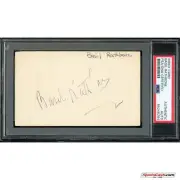 Basil Rathbone Signed Auto 3x5 Index Card PSA/DNA Sherlock Holmes