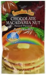 Hawaiian Sun Chocolate Macadamia Nut Pancake Mix Just Add Water Made in Hawaii