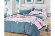 Pink Dots Quilt Doona Duvet Cover & Pillow Cases Set - Super King Size