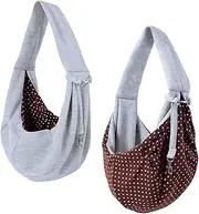 Abaodam 1Pc Portable One Shoulder Pet Carrier Bag Durable Sling Design for Outdoor Travel Comfortable Crossbody Pouch for Dogs and Cats for Pet Owners The Go Grey