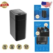 Lightweight Sensor Trash Can - 2.4 Gallon with Quiet Close and Retractable Lid