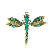 Crystal Brooch, Dragonfly Brooch Pin Vintage Brooch3147