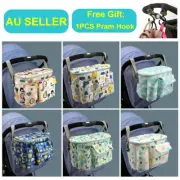 Baby Kids Stroller Pram Organizer Storage Mummy Nappy Diaper Bags +Pram Hook