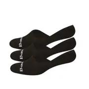 Mens Bamboozld 3 Pack Black Invisible No Show Socks