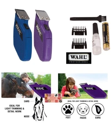 WAHL Cordless PRO Pocket Mini TRIMMER/Clipper KIT&Blade,Guide Comb SET,Battery