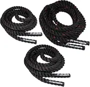 Twisted Battle Ropes Battle Rope - Workout Rope Heavy - Weighted Exercise Rope - Strength Training Rope - Fitness Rope for Crossfit, Battling, Work Outs, Climbing, The Gym