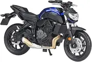 Motorcycle Model 1:18 for Yamaha for MT-07 2018 Mock-up Alloy Motorcycle Model Replicas Collection Motorcycle Model with Steering Movable Stand