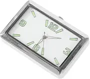 Mikinona Car Clock Auto Mini Clock Auto Clock Car Dashboard Watch Clock for Dashboar Car Dash Clock Car Interior Clock Automotive Watch Vehicle Clock Small Dashboard Clock Silver Alloy