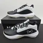 Under Armour Lockdown 7 Basketball Shoes Black White Men's Size 12 3028512-002