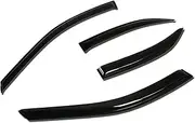 PM PERFORMOTOR 4 Pcs Vent Window Visor Deflector Rain/Sun Guard, Dark Smoke, Compatible with 02-06 Camry, PM-WS-0040