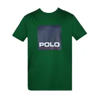 在飛比找momo購物網優惠-【RALPH LAUREN】POLO色塊印花圓領短袖T恤(綠