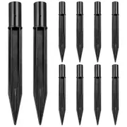 10 Pcs Solar Lights Replacement Spikes Outdoor Ground Pole Stakes For Garden Lights Landscape Yard Pathway Lamps-FCY