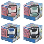 Smash Blue Stainless Steel Snack Pots 200mL 2 Pack - Assorted*