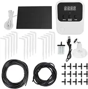 Solar Automatic Watering System with Timer Long Working Time Supports 15 Pots Solar Dropper for Balcony Terrace